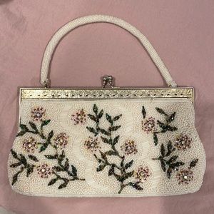 Handmade beaded clutch